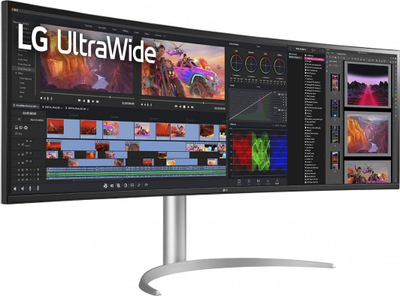 Monitor LG 49WQ95C-W, 49", Dual QHD, 144Hz, i bardhë