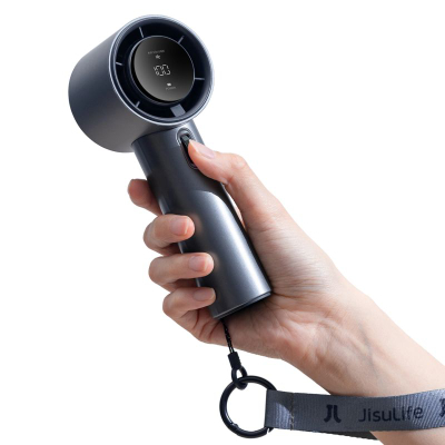 Ventilator portativ Jisulife Pro1 FA53, 3600mAh, ekran LED, blu e errët