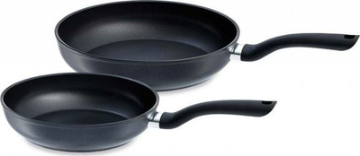 Set tiganësh Fissler Cenit, 24 cm, me veshje që s’ngjet, i zi