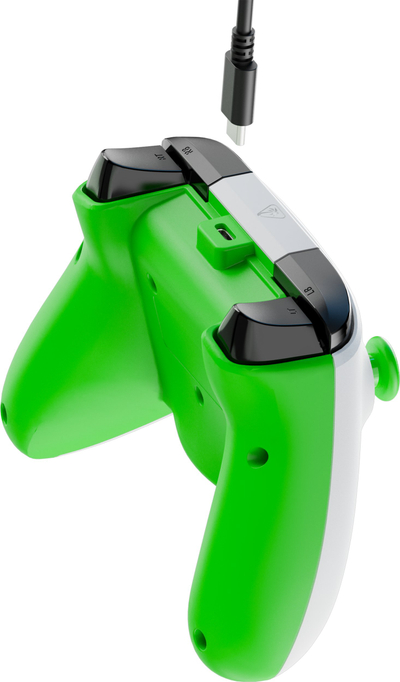 Kontroller lojrash Turtle Beach Rematch Core, me kabllo, për Xbox Series X S dhe PC, i bardhë me jeshile
