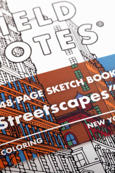 Fletore skicimi Field Notes Streetscapes Version B, set 2 copë, faqe bosh, 4.75" x 7.5"
