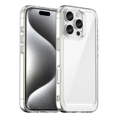 Куќиште за телефон Hurtel Outer Space за iPhone 16e, флексибилна рамка, заштита од удари, проѕирно