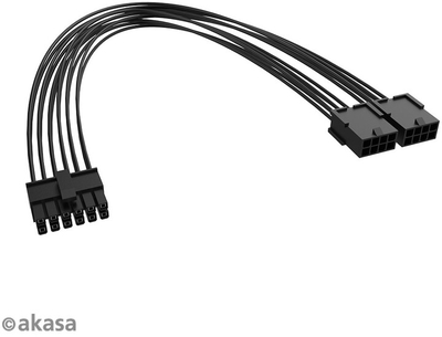 Редуктор Akasa PCIe 12-пински на двоен 8-пински