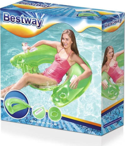 Karrige e fryme Bestway, me mbështetëse, me doreza, jeshile