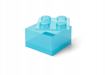 Kuti për me fut gjëra LEGO 4 Brick Storage Box, transparente, blu