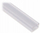 Profil me kapak për shirita LED KI LED 15x10, montim sipërfaqe, 2m, i bardhë