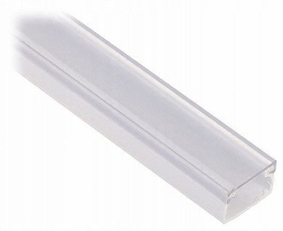 Profil me kapak për shirita LED KI LED 15x10, montim sipërfaqe, 2m, i bardhë