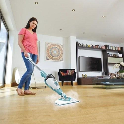 Pastrues me avull Black &amp; Decker BHSM1610DSM-QS, elektrik, për dysheme, i bardhë