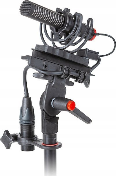 Mbajtës XLR Rycote Holder MK II, për kabllo dhe konektor XLR, plastik, i zi