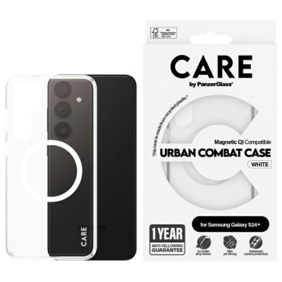 Kapak telefoni PanzerGlass CARE Urban Combat, me magnet, për Samsung Galaxy S24+, transparent