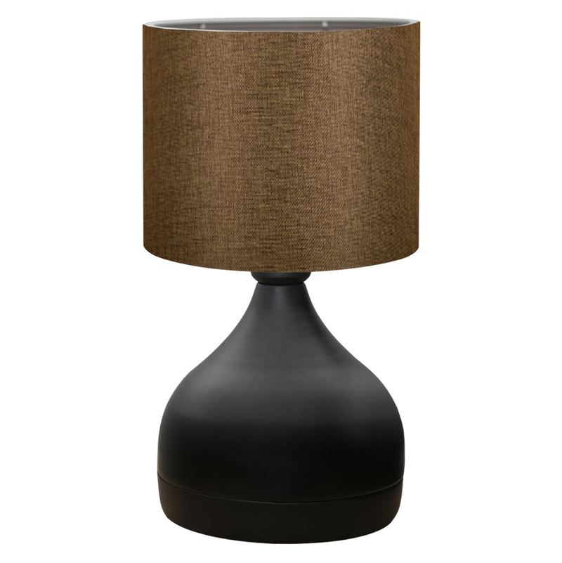 Llambë tavoline trup metal Ø18.5×45 cm (HM7593.02), zezë/ kaftë