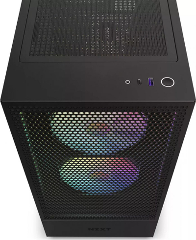 Kasë Nzxt H5 Flow RGB (CC-H51FB-R1), e zezë