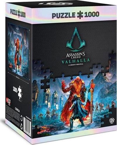 Puzzle Assassin's Creed Valhalla Dawn of Ragnarok, 1000 copa, 68 x 48 cm, shumëngjyrësh