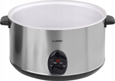 Tenxhere gatimi e ngadaltë Lund W-67661, 5.6L, 290W, çelik inox