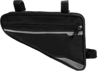 Торба за рамка на велосипед Bicycle Bag SR14097, универзална, со рефлектирачки ленти, црна