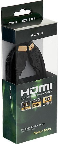 Kabllo HDMI Blow, 3 metra, 4K UHD, e zezë