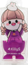 Sfungjer grimi KillyS Tamagotchi Girl, me mbajtëse, vjollcë