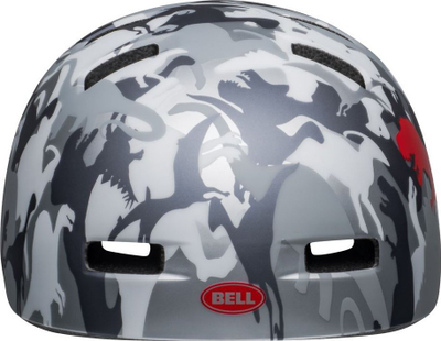 Kaskë biçiklete për kalamajt Bell Lil Ripper, In-Mold, XS 45-52 cm, e kuqe me shkëlqim