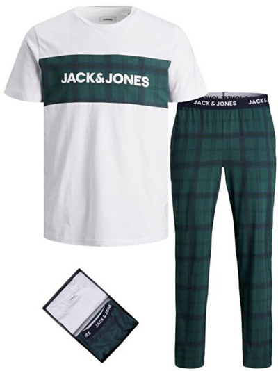 Pizhame Jack&Jones JACTRAIN, të gjelbra/bardha