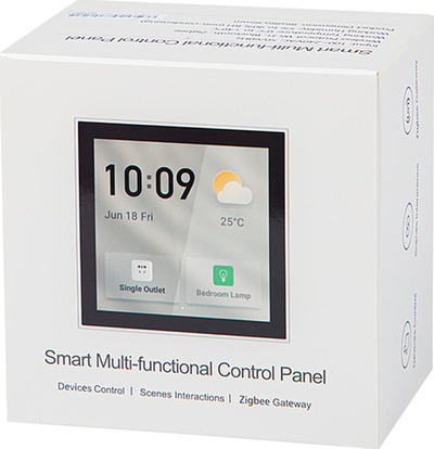 Panel kontrolli smart Tuya, gateway Zigbee WiFi Bluetooth, montim në mur, i bardhë