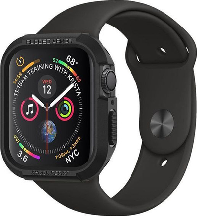 Këllëf Rugged Armour për Apple Watch Seria 4, 44mm, i zi