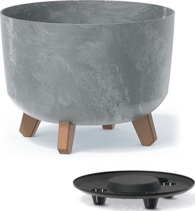 Vazo lulesh GRACIA Beton Effect, 29 cm, gri