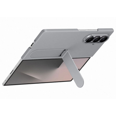 Kapak silikoni Samsung EF-MF966CJEGWW për Galaxy Z Fold7, me këmbë mbajtëse, gri