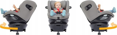 Sedilje makine për kalamaj Joie i-Spin 360 i-Size, 40-105cm, rrotulluese 360°, gri