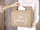Kuti kartolinash dasme Ginger Ray Just Married, 30 cm, karton kraft, kafe