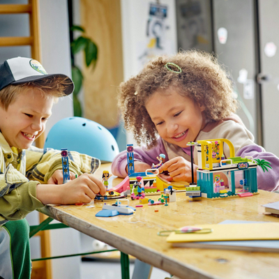 Lodër ndërtimi LEGO Friends Skatepark 41751, set patinazhi, 6+ vjeç, shumëngjyrëshe