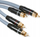 Kabllo audio Melodika MD2R120G, 2 RCA në 2 RCA, 12m, gunmetal