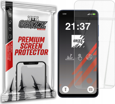Xham mbrojtës hibrid Grizz për Samsung Galaxy F05, 9H, transparent