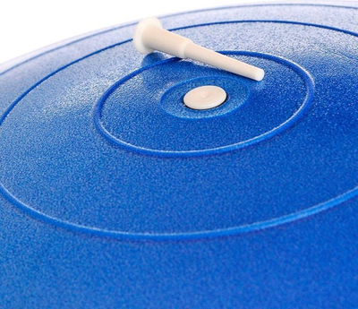 Top gjimnastikor Meteor Fitness Ball, 65 cm, me pompë, blu