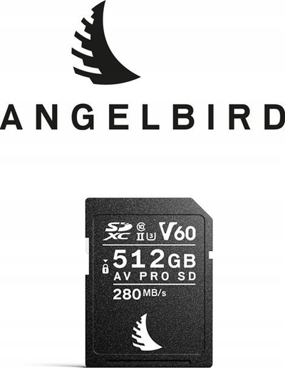 Kartë memorie Angelbird AV PRO SD MK2 V60, 512GB, UHS-II, e zezë