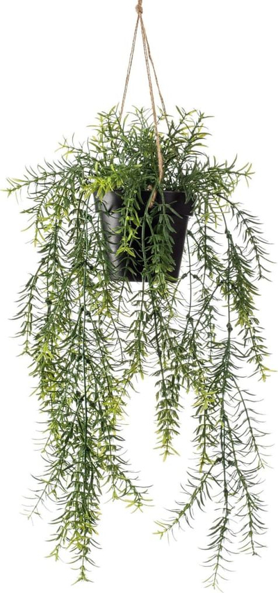 Bimë artificiale varëse Asparagus, 50 cm, me vazo, jeshile