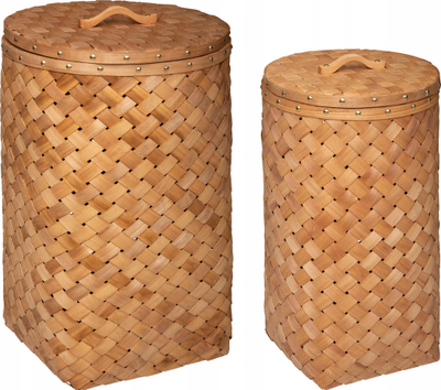 Сет корпи за алишта Atmosphera Light Wood X2, дрво смрека, со рачки, карамела