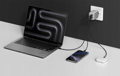 Karikues EcoFlow RAPID Pro 100W, 3 në 1, portativ, i bardhë