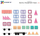 Lodër magnetike Connetix Pastel Transport Pack, 50 pjesë, pllaka magnetike, shumëngjyrëshe pastel