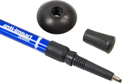 Shkopinj trekking Enero Classic, teleskopikë, me sistem ANTI IMPACT, blu