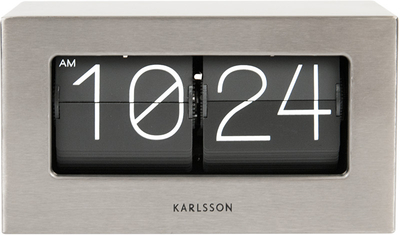 Orë për tavolinë Karlsson Flip Flip Clock KA5620ST, bezhë/e zezë
