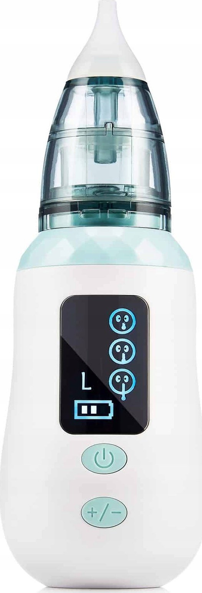 Aspirator elektrik për hundë dhe veshë Meriden Aspiro Baby, 3 nivele thithjeje, i bardhë