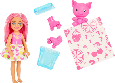 Kukull Barbie Pop Reveal Fruit Series Chelsea, 5 surpriza, aromë frutash, shumëngjyrëshe