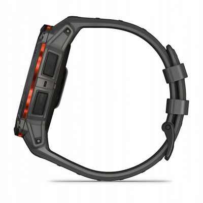 Ora smartwatch Garmin Instinct 3 Solar, 50 mm, GPS, e zezë me rrip charcoal