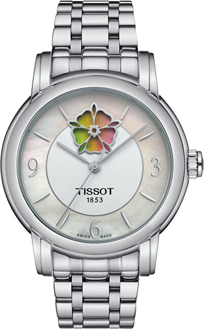 Orë për femra Tissot Lady Heart Flower Powermatic 80 T050.207.11.117.05, e argjendtë