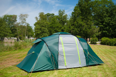 Çadër kampingu Coleman Spruce Falls Vis-a-Vis 4, familjare, për 4 veta, jeshile gri