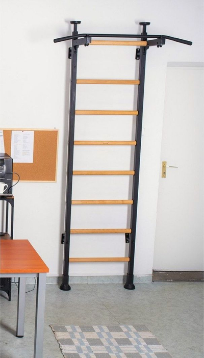 Shkallë shumëfunksionale për ushtrime Benchk (830030), me paralele, parmak dhe stol