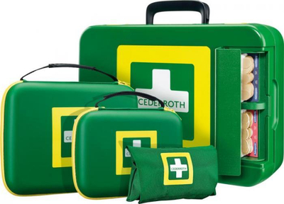 Kuti ndihme e parë Cederroth First Aid Kit Small, set 1 copë, e vogël, jeshile