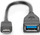 Adapter USB Type C Digitus, OTG, Type C në USB A, i zi