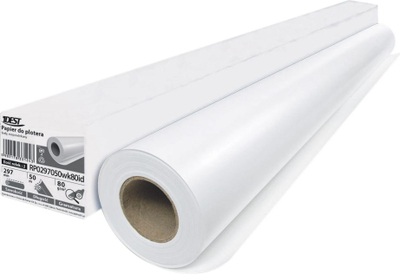 Letër plotteri Idest 420mm, 50m, 80g, 2 rrotulla, e bardhë