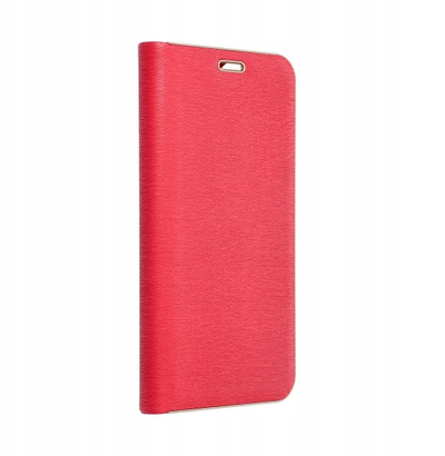 Këllëf libri OEM LUNA Book për Xiaomi Redmi Note 14 4G, me magnet, me xhep mrena, i kuq